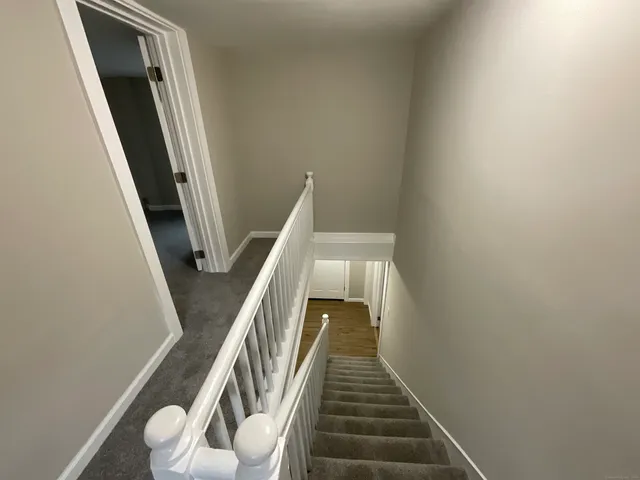 a view of a staircase