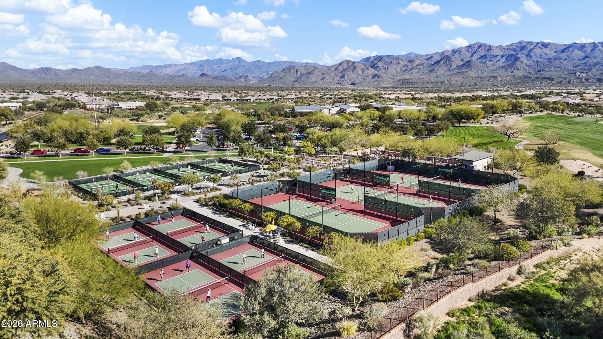 17521 East Silver Sage Lane Rio Verde, AZ 85263 - Photo 24 of 27 an aerial view of residential houses with outdoor space