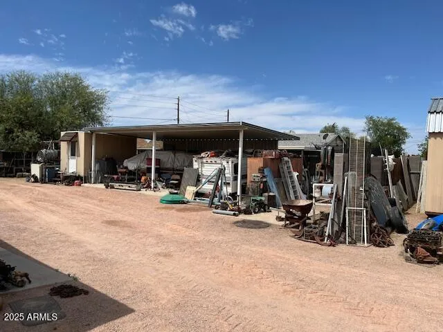 a view of a bike storage and utility room