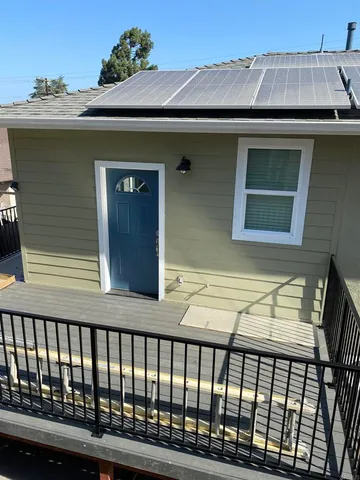 a front view of a house