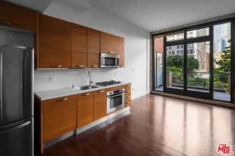 a view of balcony with city view
