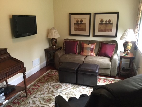 3 Fairbanks Road Lexington, MA 02421 - Photo 12 of 18 a living room with furniture and a flat screen tv