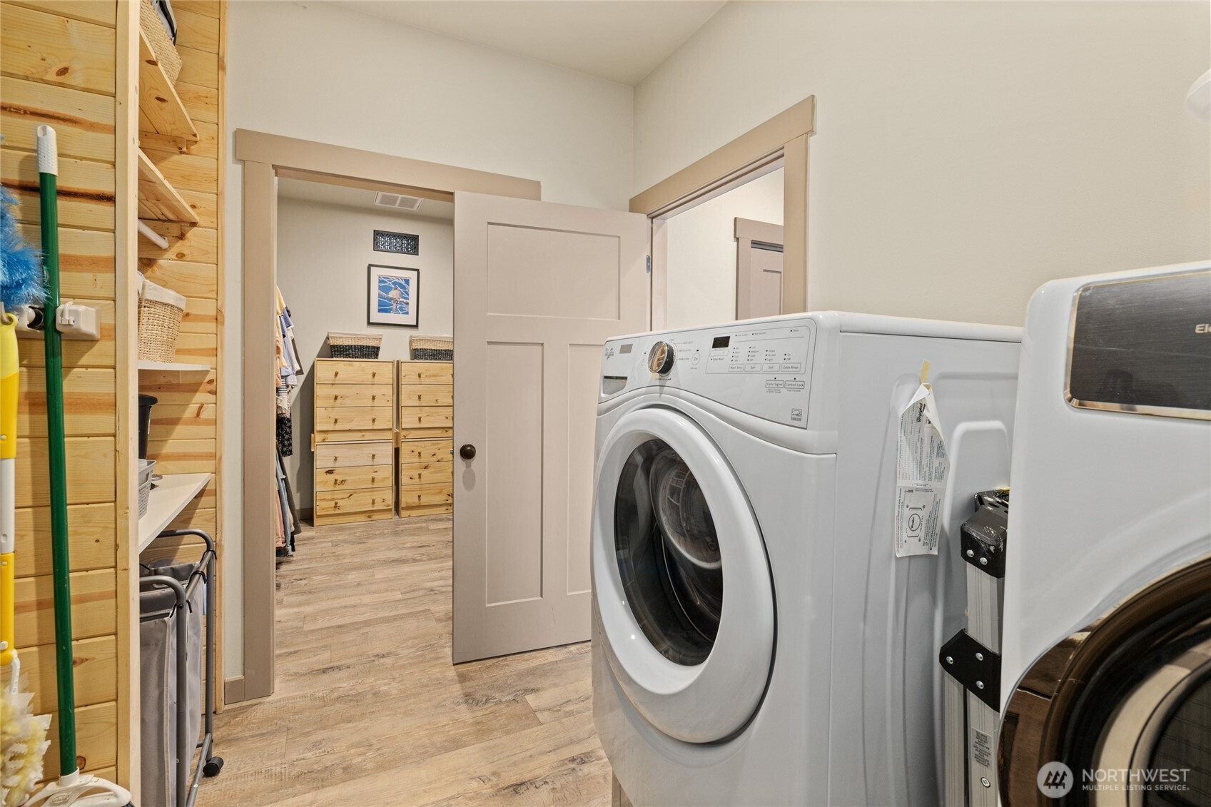 6083 Secret Canyon Road Ellensburg, WA 98926 - Photo 23 of 40 a view of a hallway with washer and dryer