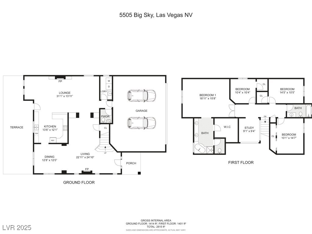 5505 Big Sky Lane Las Vegas, NV 89149 - Photo 42 of 42 Layout / Floor Plan