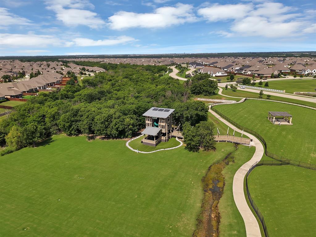 1709 Shetland Road Aubrey, TX 76227 - Photo 31 of 35 a view of a lake with a city