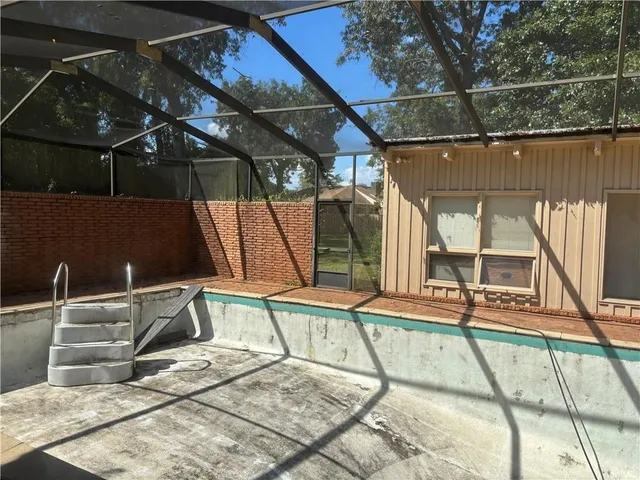 a view of a volley ball court