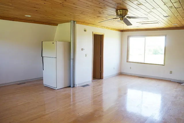 a view of lake from balcony