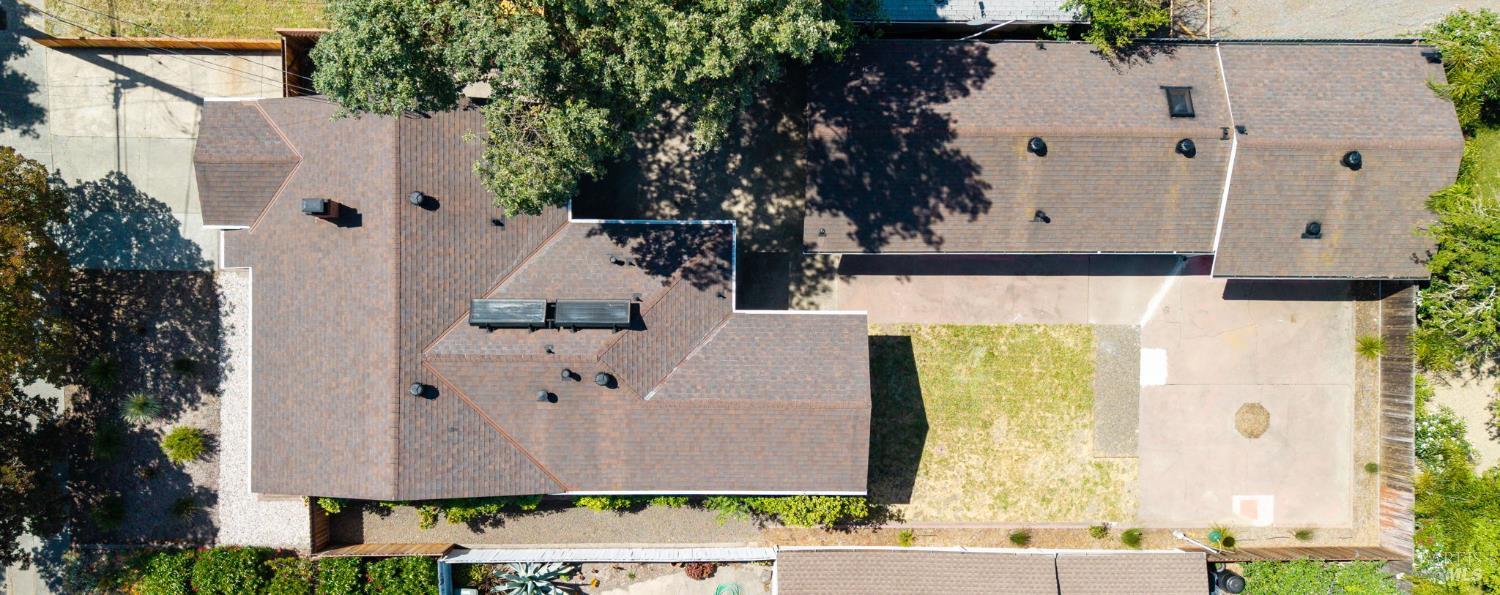 2211 Humboldt Street Santa Rosa, CA 95404 - Photo 49 of 52 an aerial view of residential house with outdoor space and parking