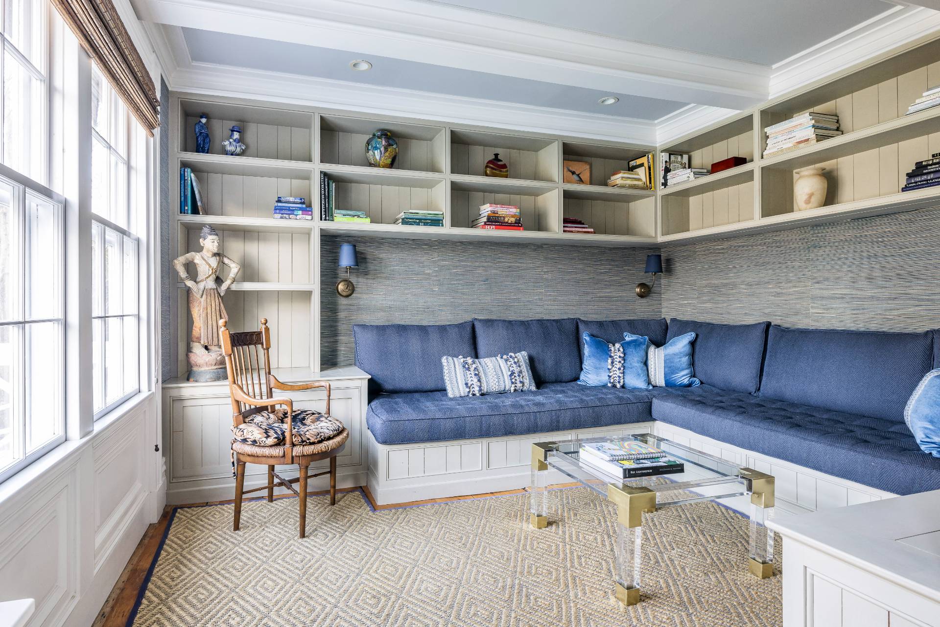 330 Main Street Sag Harbor, NY 11963 - Photo 14 of 32 a living room with furniture and a fireplace