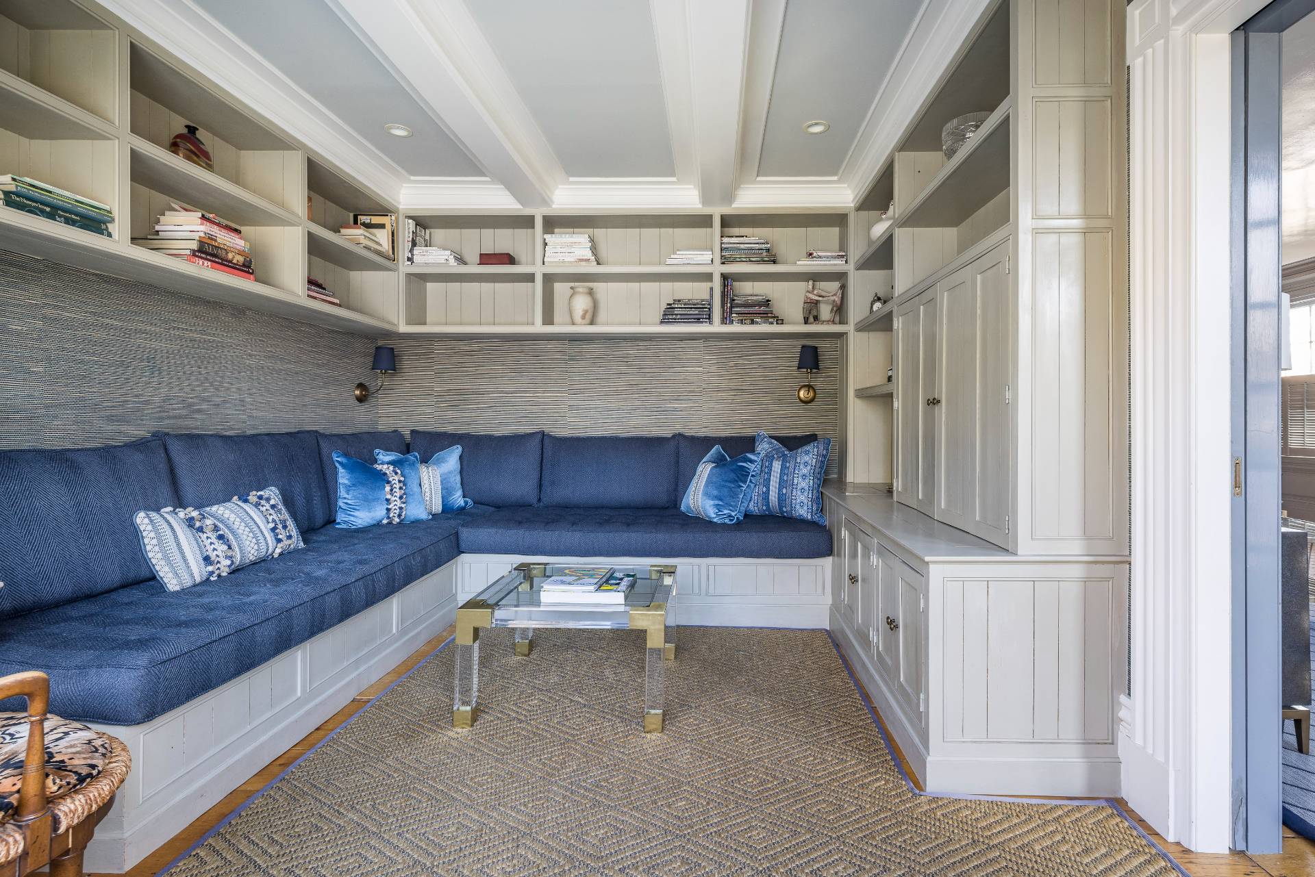 330 Main Street Sag Harbor, NY 11963 - Photo 15 of 32 a living room with furniture and a fireplace