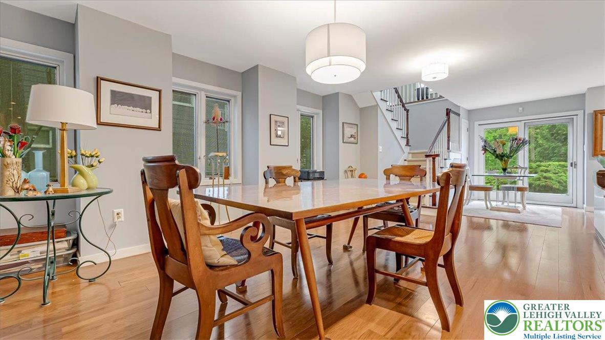 119 Falls Drive Cresco, PA 18326 - Photo 17 of 56 a view of a dining room with furniture window and wooden floor