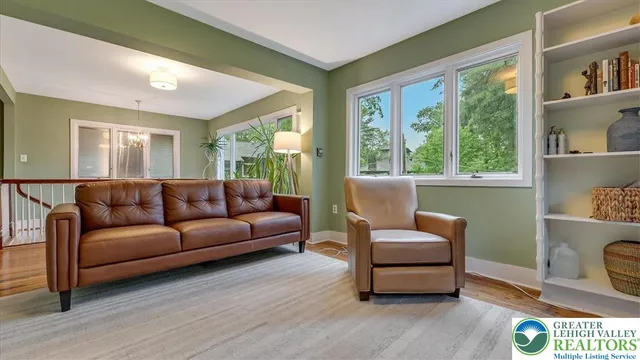 a view of a hallway with entryway