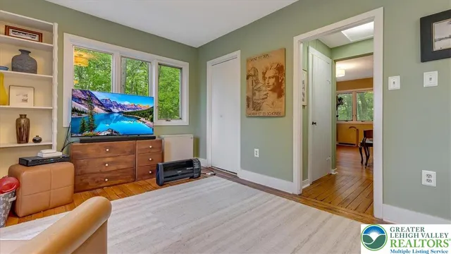 a view of a golf course with a lake