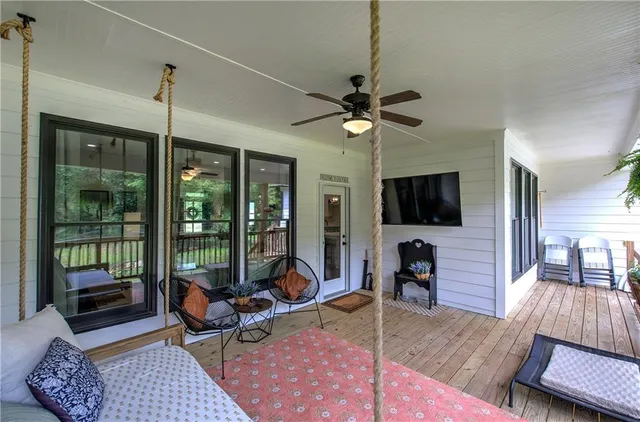 a view of a city and mountains