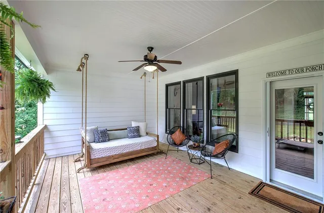 a view of a big yard