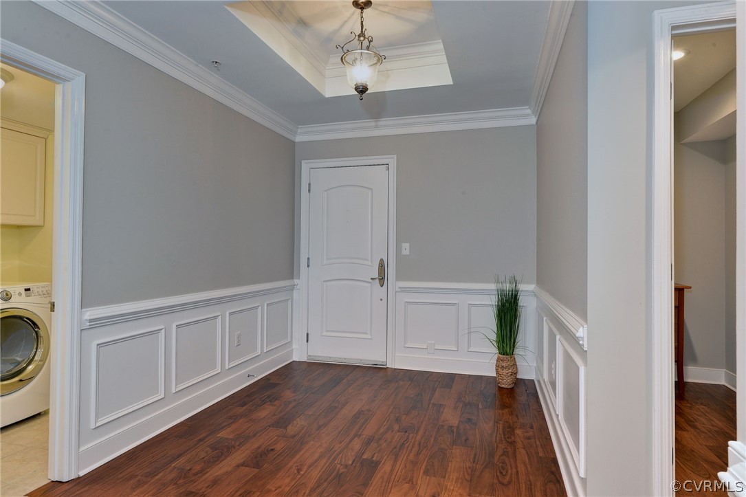1103 Eaglescliffe Williamsburg, VA 23188 - Photo 7 of 50 a view of an entryway with wooden floor