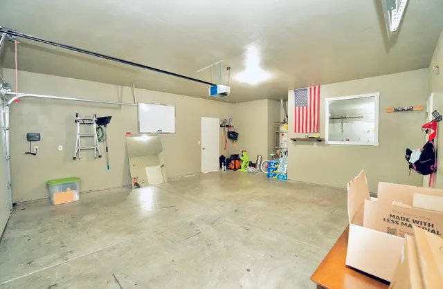 a view of work space with a window