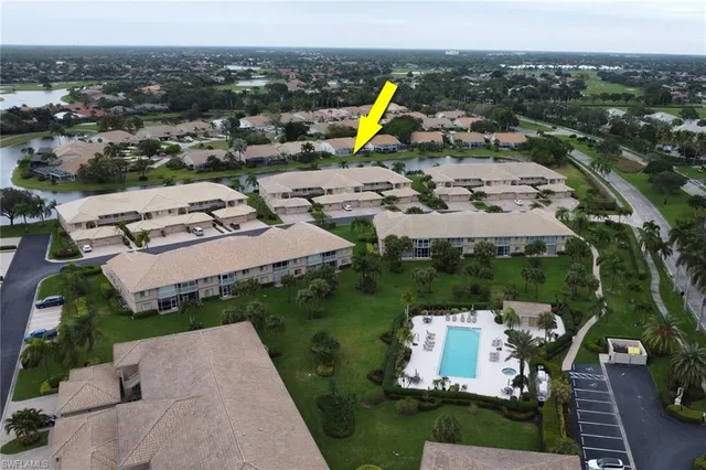 a view of a city with sitting area