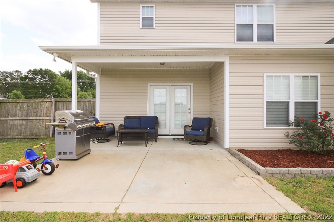 3549 Thrower Road Hope Mills, NC 28348 - Photo 33 of 38 a backyard of a house with seating space