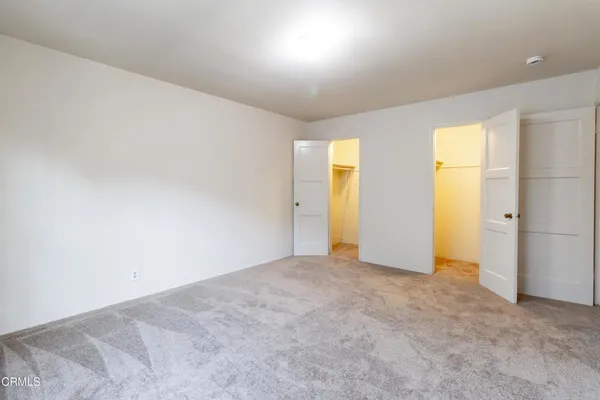 an empty room with a natural light