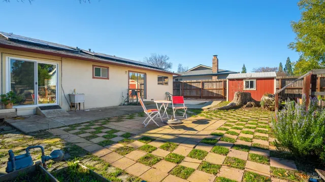 a front view of house with yard