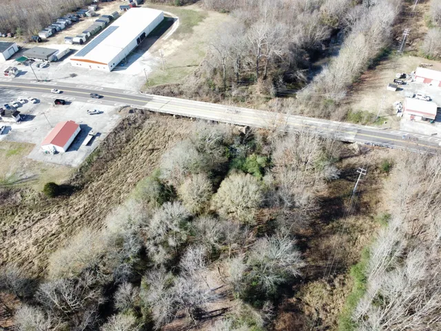 a view of backyard with green space