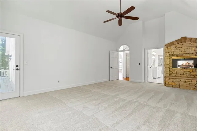 a bathroom with a sink a vanity and a mirror