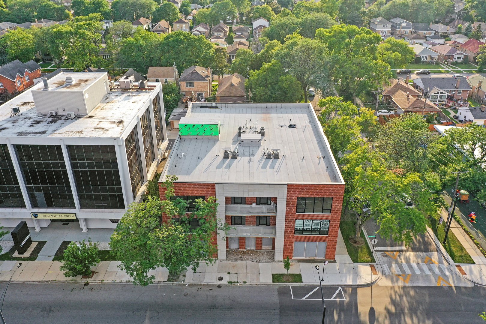 6246 North Pulaski Road, Unit 204 Chicago, IL 60646 - Photo 35 of 38 an aerial view of a house with balcony