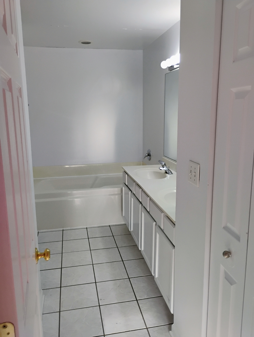 1166 Georgetown Way Vernon Hills, IL 60061 - Photo 19 of 36 a bathroom with a sink a vanity and a mirror