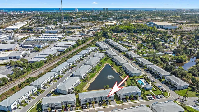 an aerial view of a city