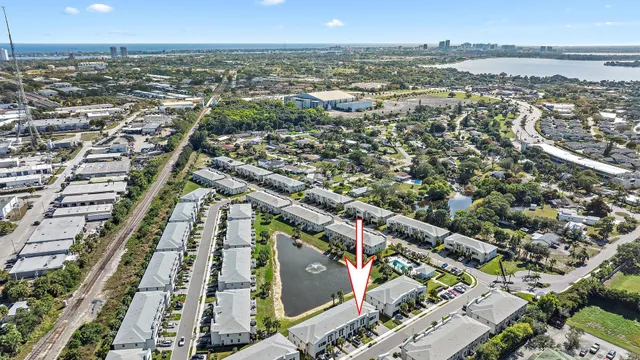 an aerial view of city