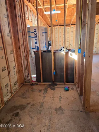 a view of an entryway with staircase