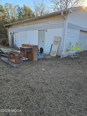 a view of a house with a patio