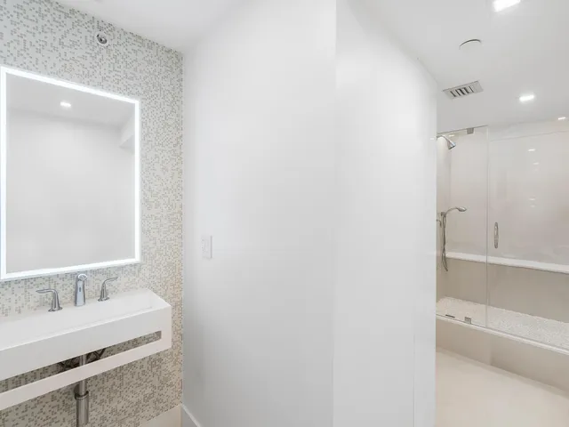 a view of an ocean and beach