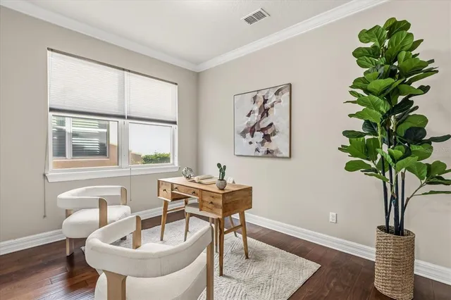 a view of an empty room