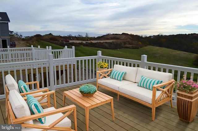 a view of a chairs in back deck