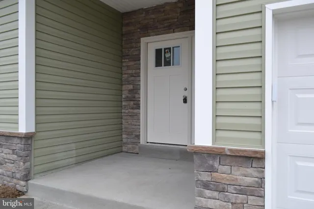 a view of front door of house