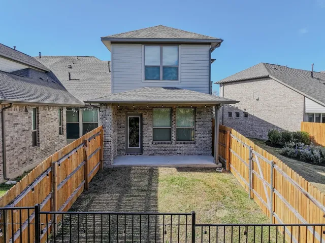 aerial view of a house