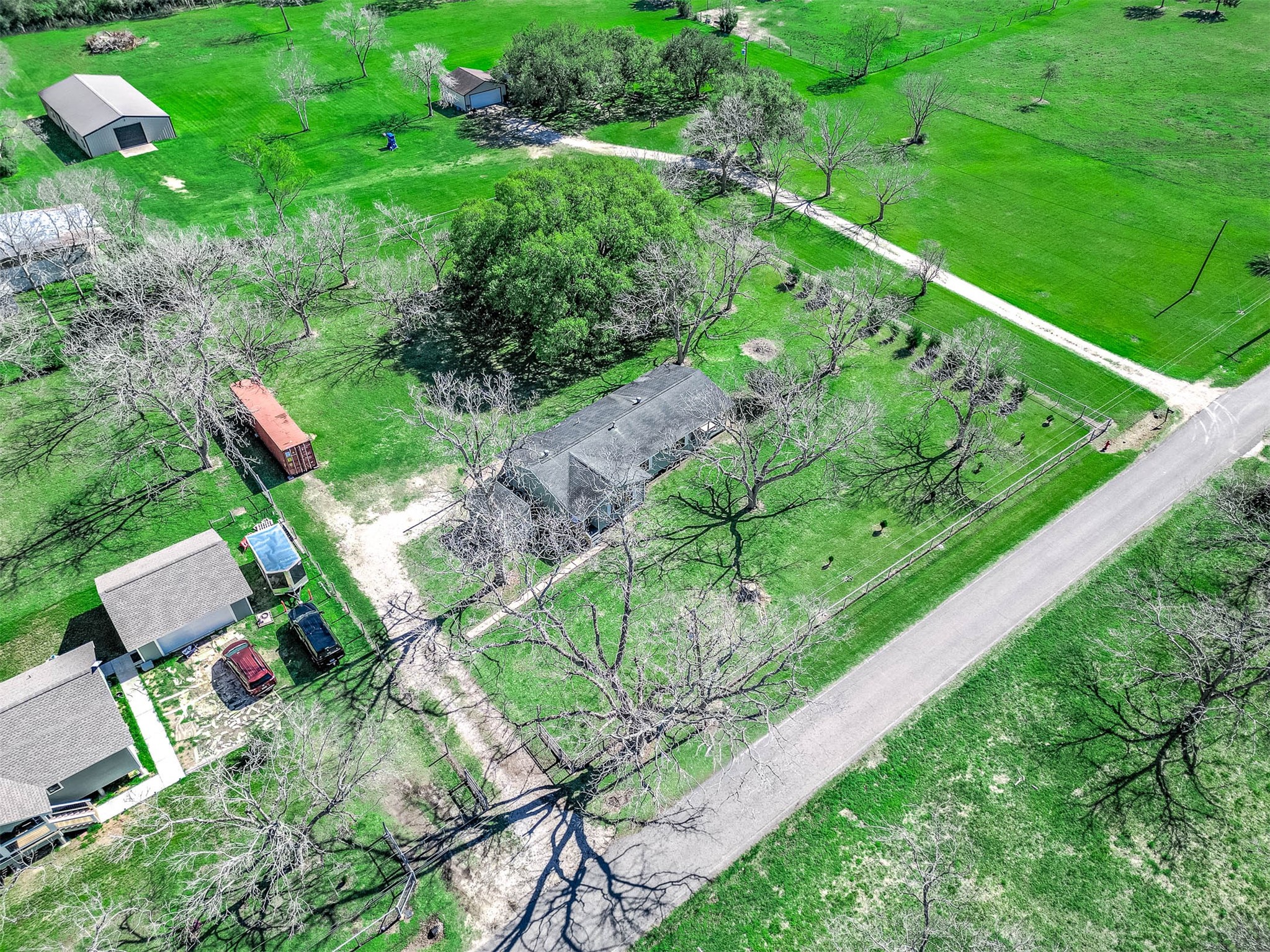2474 Gates Road Alvin, TX 77511 - Photo 33 of 37 AERIAL VIEW OF CORNER LOT