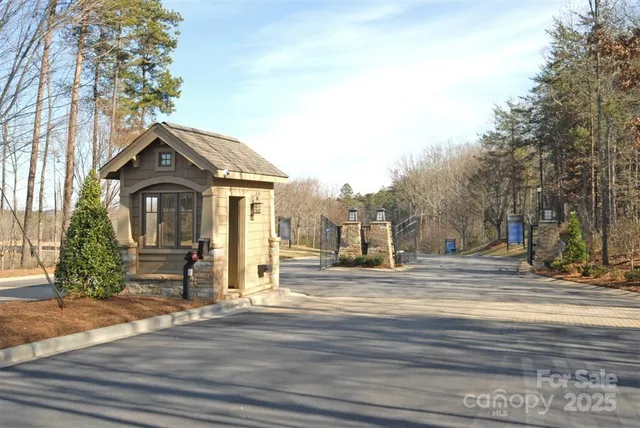 a view of a house with a street