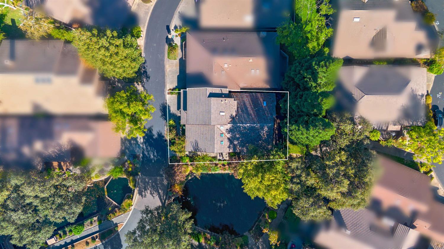 7529 Pineridge Road Fair Oaks, CA 95628 - Photo 52 of 62 an aerial view of a house with a yard and a garden