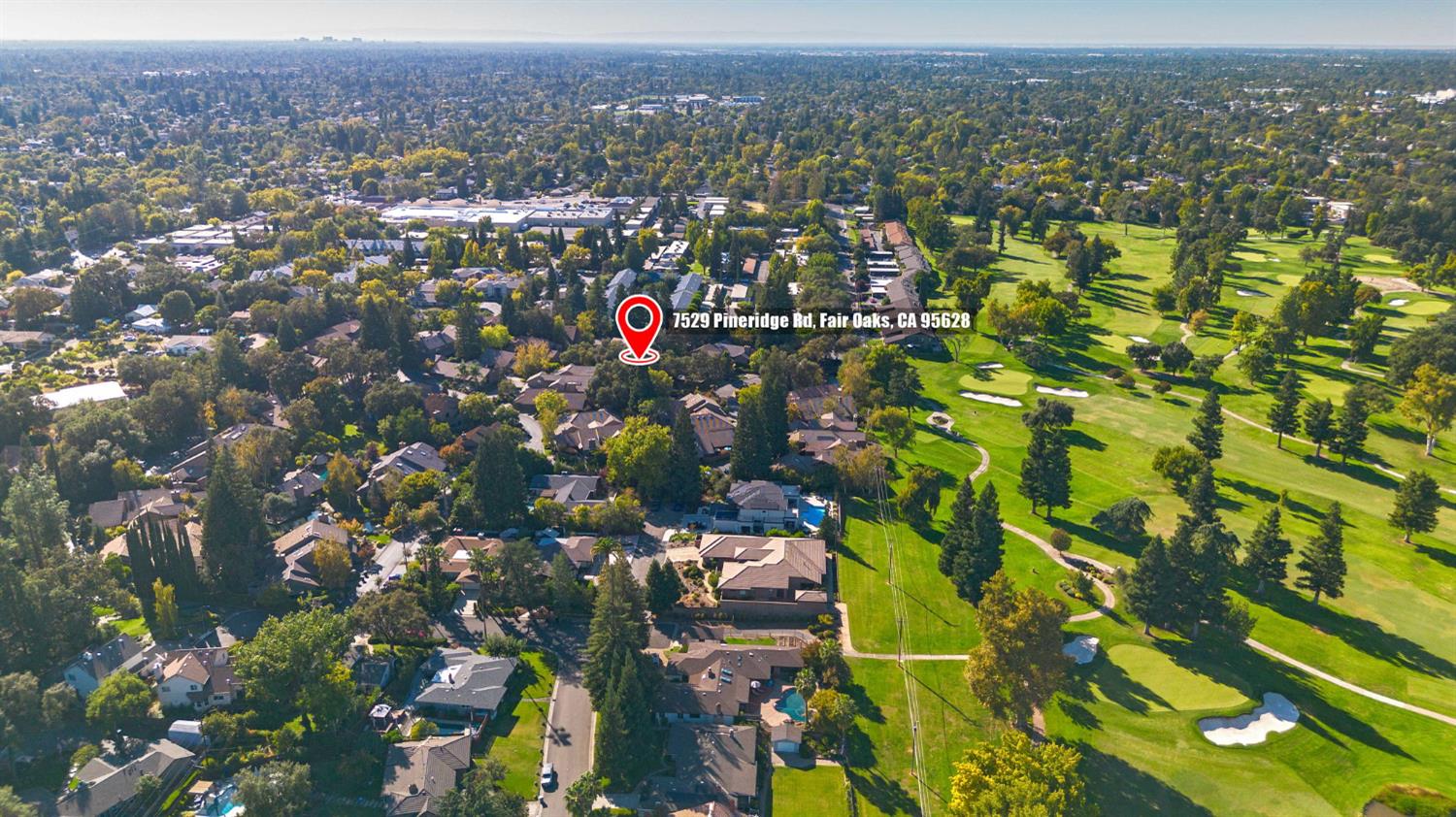 7529 Pineridge Road Fair Oaks, CA 95628 - Photo 59 of 62 an aerial view of residential houses with city view
