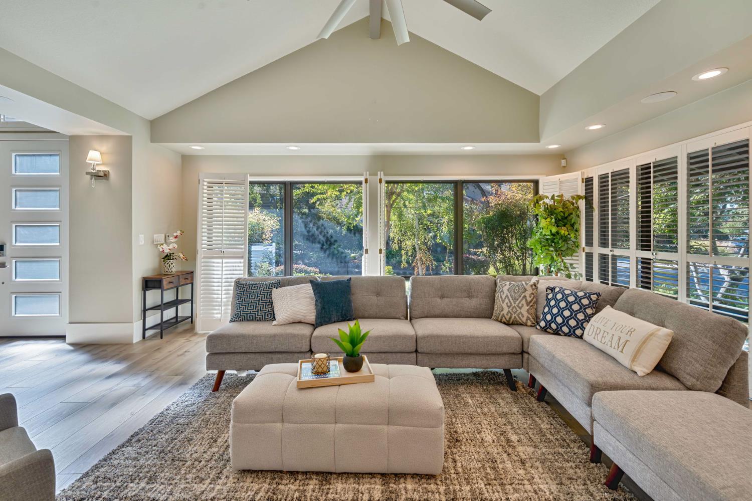 7529 Pineridge Road Fair Oaks, CA 95628 - Photo 8 of 62 a living room with furniture and large windows