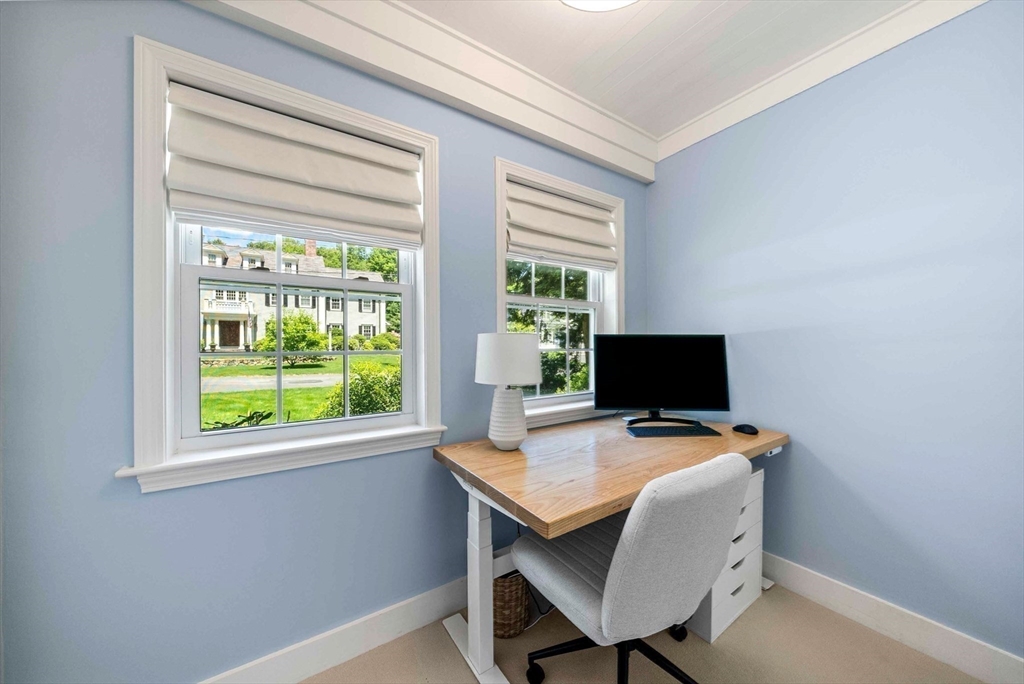 53 Windsor Road Wellesley, MA 02481 - Photo 18 of 42 a workspace with furniture and a window