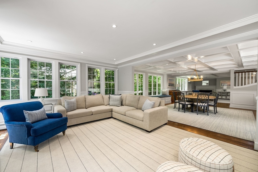 53 Windsor Road Wellesley, MA 02481 - Photo 9 of 42 a living room with furniture and a large window
