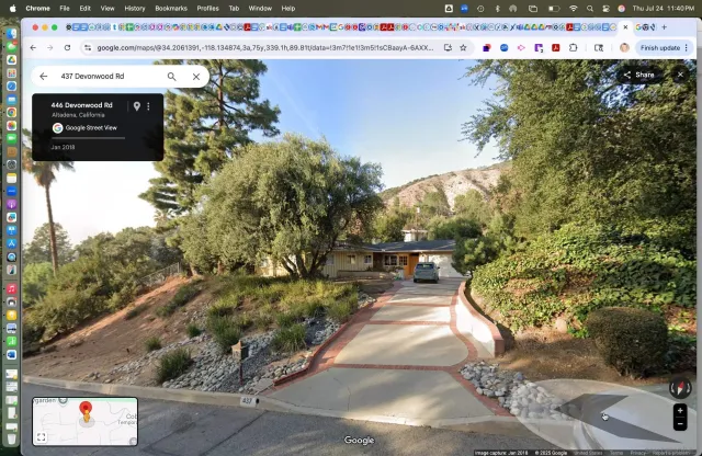 a view of outdoor space and street view