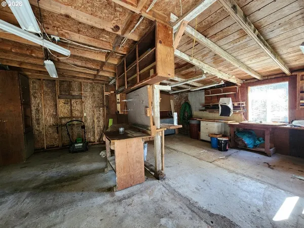 a view of a storage room