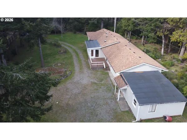 a aerial view of a house