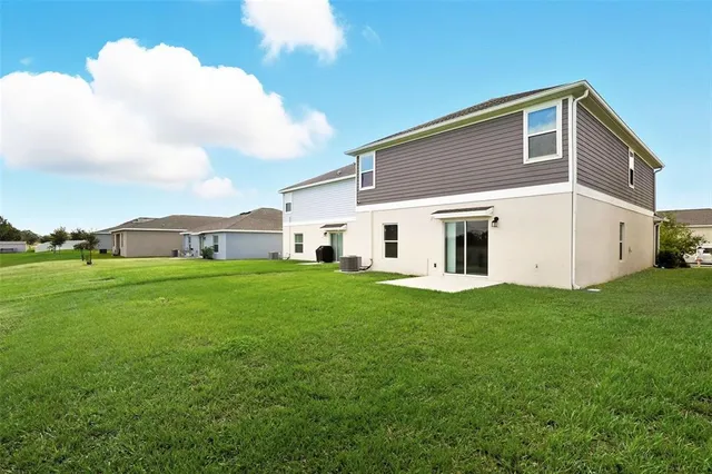 a house view with garden space