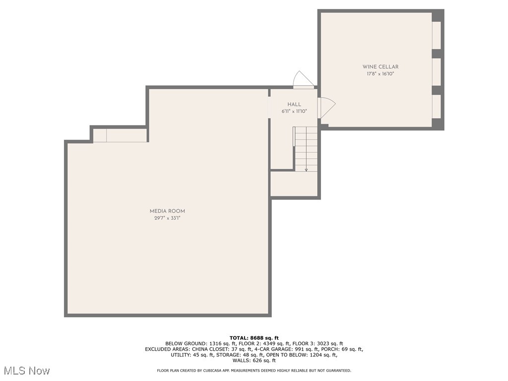 13695 County Line Road Novelty, OH 44072 - Photo 35 of 38 Lower Level Floor Plan